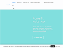Tablet Screenshot of powerfit.dk